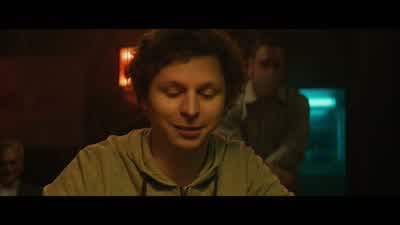 He's staring at his cards. - Molly's Game