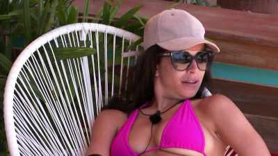 He's tattooed,
he's quite big, so I think, - Love Island