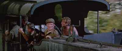 He's trying to blow the engine. - Von Ryan's Express