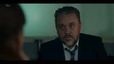 He's trying to get away,
crawling along the floor here. - Bancroft