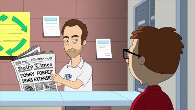 He's wearing a scarf - American Dad!