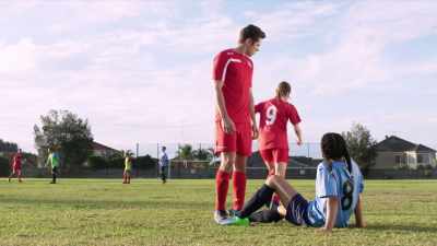 - Hey, are you okay?       - Back of the Net