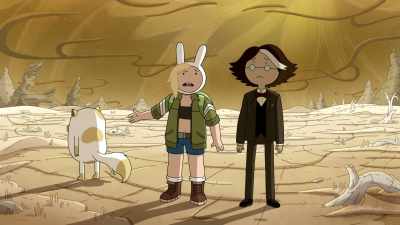 Hey, at least we haven't
seen any vampires here. - Adventure Time: Fionna & Cake