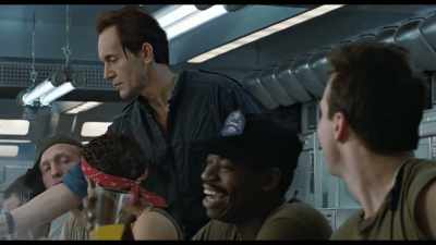 -Hey, Bishop, man. Do the thing with the knife.
-Oh, please. - Aliens Expanded