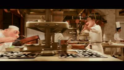 Hey boss look who is hereAlfredo Linguini Renata's little boyHi All grown up ehYou remember Renata Gusteau's old flameYes How are you LinguiniYes Linguini So nice of you to visit How isMy mother RenataYes Renata How is she GoodWell not she's been better I - Ratatouille