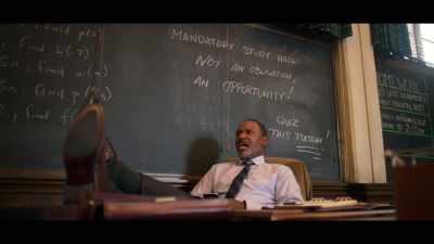 - Hey, can I talk to him?
- Yeah, but keep it down. - The Politician