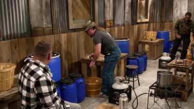 Hey, you can't give us
nothing out of there - Moonshiners: Master Distiller