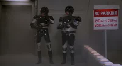 HEY YOU CAN'T PARK HEREYEAH CAN'T YOU GUYS READ NO PARKING - Spaceballs