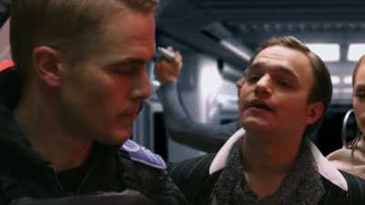 Hey, Captain, I heard your
Dad was a great man, too. - Space Command Redemption