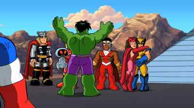 Hey, who caused
that jump station overload brouhaha - The Super Hero Squad Show