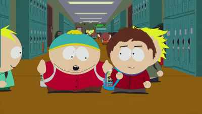 Hey, Clyde. Look at you
with your nice new backpack. - South Park (Not Suitable for Children)
