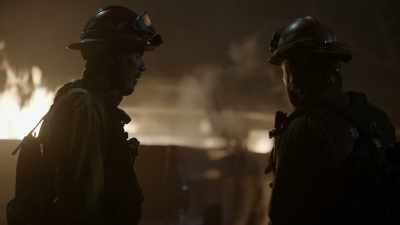 Hey, Collin's off today,
but he's on scene. - Fire Country