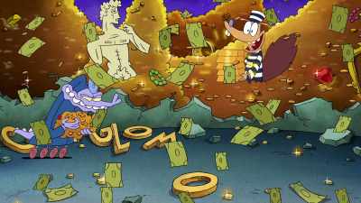 Hey! Conglom-O profits,
free for the taking! - Rocko's Modern Life: Static Cling