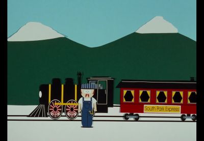 Hey, you cows can't
get on this train. - South Park