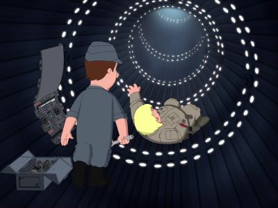 Hey, d!d you see a hand come down here? - Family Guy