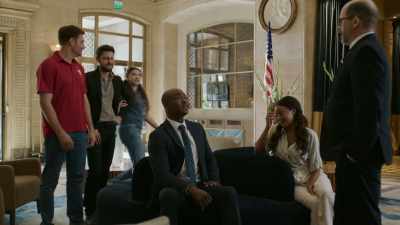 Hey, Dad! There is something
in the gift shop - The Groomsmen: First Look