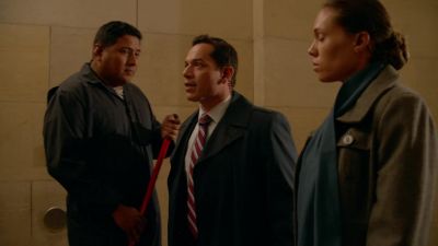 Hey,
did the judge go up in the elevator? - Castle