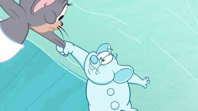 Hey, you didn't have to make me
so jolly, you know? - Tom and Jerry Snowman's Land