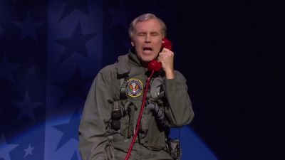 Hey do you remember when I finally got on the ground - You're Welcome America: A Final Night With George W  Bush