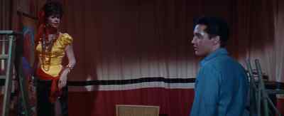 Hey don't you believe in knocking - Roustabout