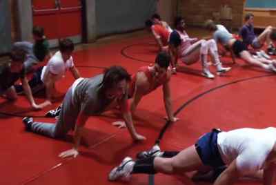 Hey, dude, we're
sweating ass in here. - Vision Quest