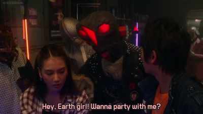 Hey, earthian chick, play with me. - Ultraman Geed the Movie: Connect! The Wishes!!