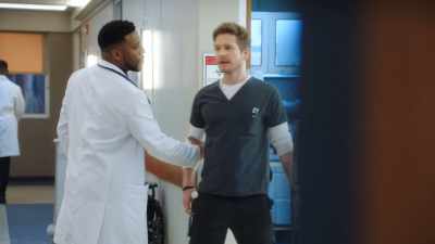 - Hey.
- (EXHALES) - The Resident