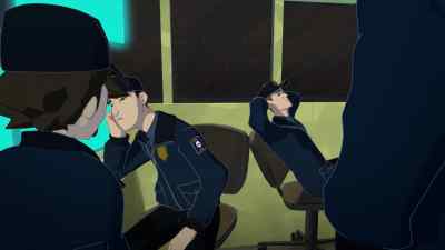 Hey, fellas, shift change.
Have a nice night, now. - Transformers: Robots In Disguise