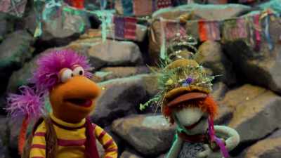 Hey, flutter bud bud.
Getting all juiced for your big toast? - Fraggle Rock: Back to the Rock