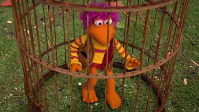 Hey, focus.
Step two: Cotterpin will use a projector - Fraggle Rock: Back to the Rock