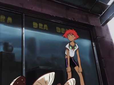 Hey! Get your butt back here
and fight like a man, you punk! - Cowboy Bebop
