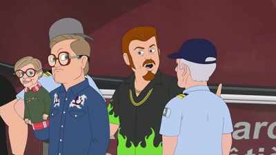 Hey, guys, hook my trailer
on the boat there, - Trailer Park Boys: The Animated Series