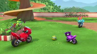- Hey, guys! Ready to roll,
little dude-cousin? - Ricky Zoom