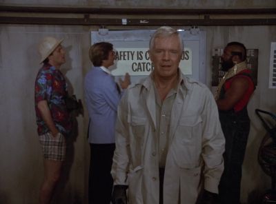 Hey, Hannibal,
this concrete door's
pretty thick, man. - The A-Team