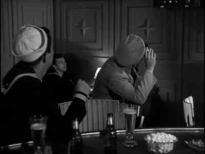 Hey, he's kissing my dame. - Sailor Beware