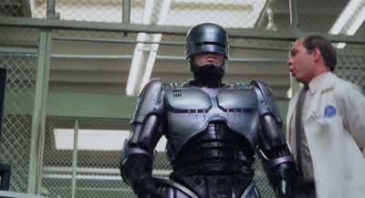Halt. Stop! Wait a minute! What the hell's going on? - I don't know. He just left. - Woman: Just lef - RoboCop