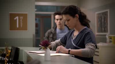 - Hey. - Hey. - Teen Wolf
