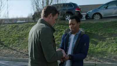 Hey! Hey!
[ Trunk closes ] - Whiskey Cavalier