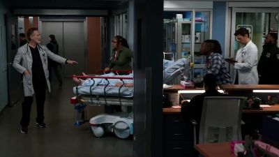Hey, hey. Whoa, whoa.
Where are you taking him? - Chicago Med