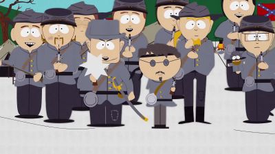 Hey, I shot you, Ned.
You have to fall down. - South Park
