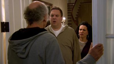 - Hey, I'm so glad you're home.
- Hey. - Curb Your Enthusiasm