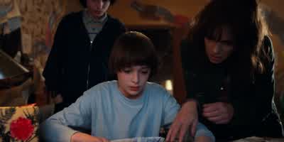 Hey, is this where you saw him? - Stranger Things