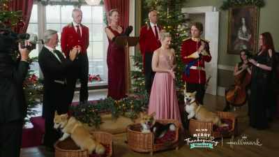 -Hey, it's Jackson.
-[door closes] - A Royal Corgi Christmas