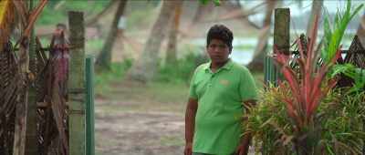 Hey Kiddo, hang a net there and play,  Cricket would be better, hitting 4's alone. - Kumbalangi Nights