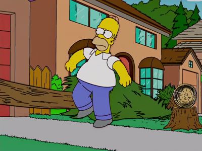 Hey, you knocked out my power! - The Simpsons