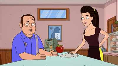 Hey, Lacey,
about those rotten Oscarpops, - Corner Gas Animated