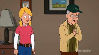 Hey!
[laughing] - Corner Gas Animated