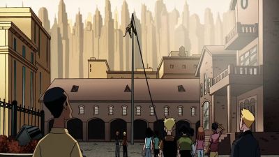 Hey! Let me down! Let me down! - The Batman
