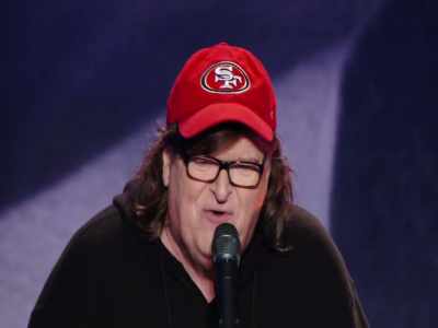Hey, listen to what I'm saying.
There was a room there before. - Michael Moore in TrumpLand