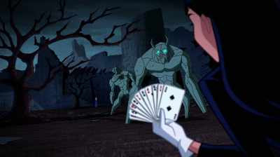 Hey, look, I've got a trick too.
I can levitate, see. - Justice League Action